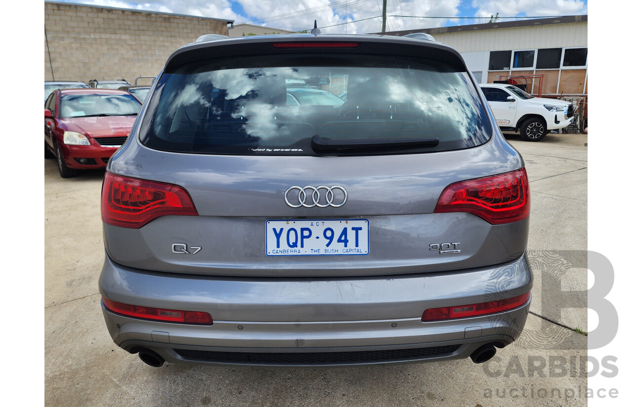 12/2010 Audi Q7 3.0 TFSI Quattro MY11 4d Wagon Grey 3.0L