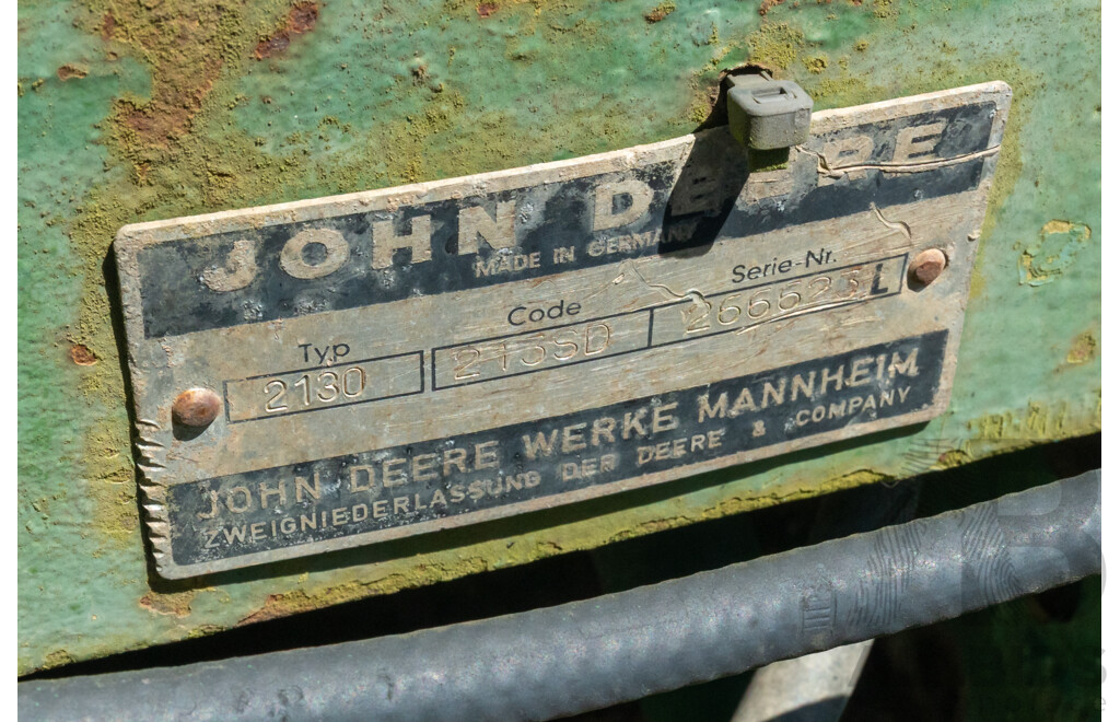 1977, John Deere 2130,  4 Cylinder 3.9L Diesel, 4x2, Glass Canopy Tractor