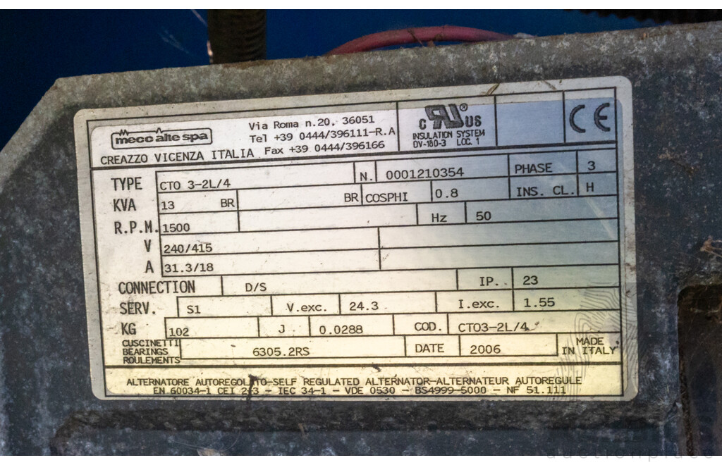 07/2007, True Blue Manufacturing, Trailer Mounted Light Tower