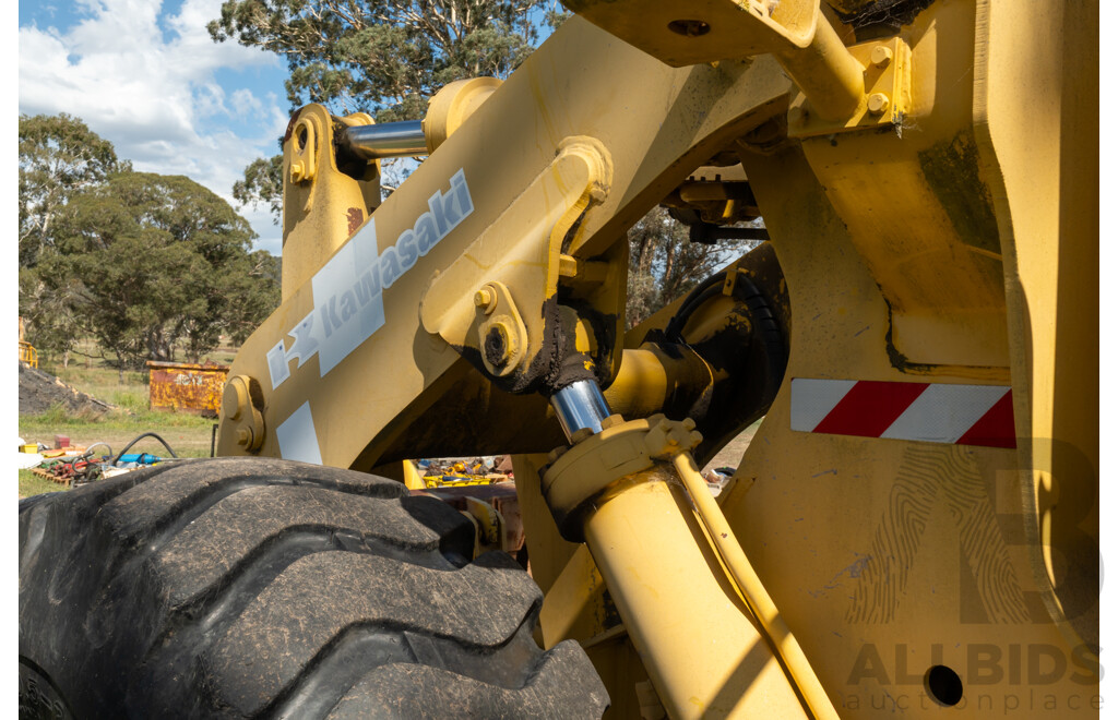 Circa 1990, Kawasaki 80ZII, 6 Cylinder Turbo Charged Diesel, 165HP,  Wheel Loader
