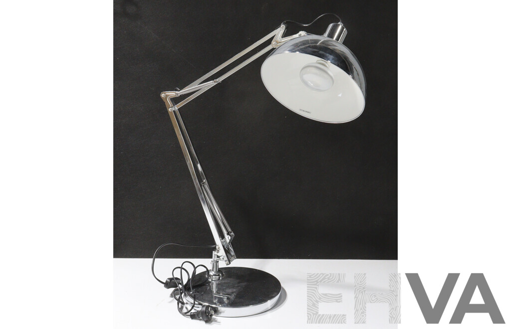 Chrome Adjustable Desk Lamp by Verve Design
