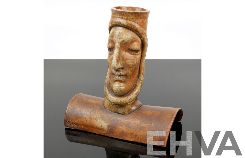 Australian Studio Pottery Face by Ray Pearce, Bendigo