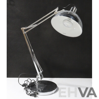 Chrome Adjustable Desk Lamp by Verve Design