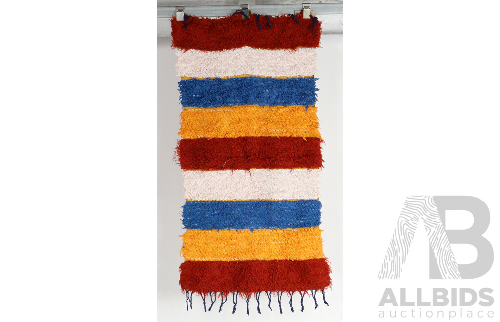 Two Retro Cotton Woven Rugs by Jan Rogan
