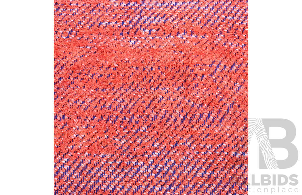 Two Retro Cotton Woven Rugs by Jan Rogan