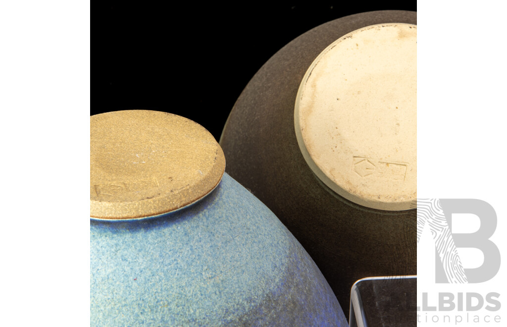 Two Australian Studio Pottery Vases by Colin Bowes