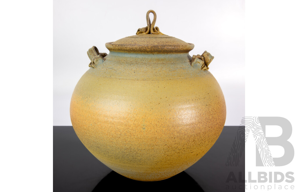 Australian Studio Pottery Lidded Jar by Stephen Fletcher, 1981