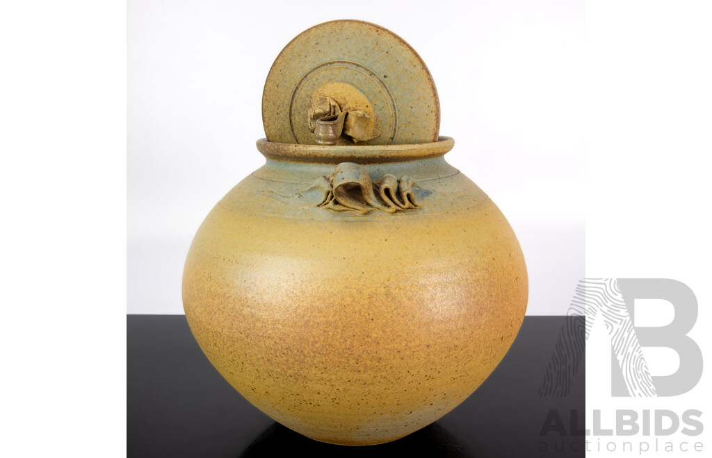 Australian Studio Pottery Lidded Jar by Stephen Fletcher, 1981