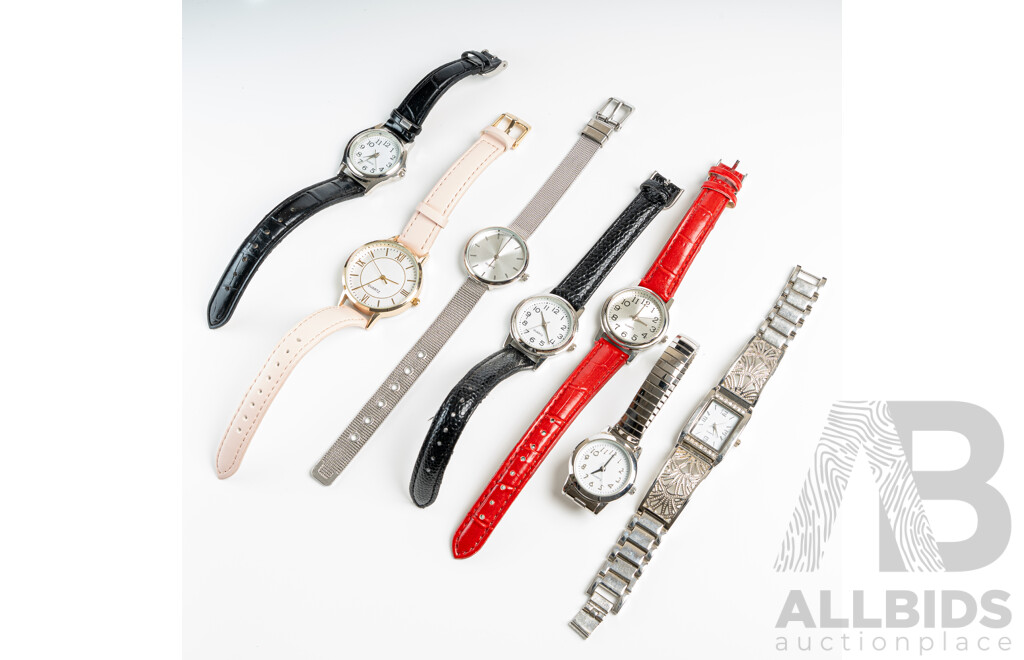 Collection of (8) Unbranded Ladies Dress Watches