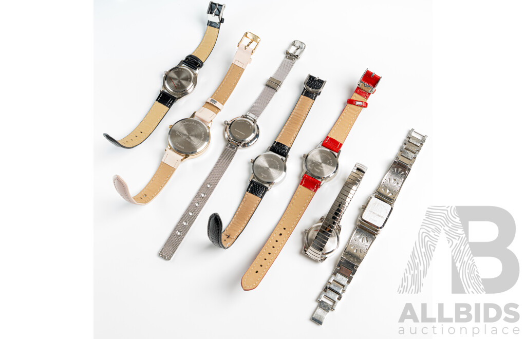 Collection of (8) Unbranded Ladies Dress Watches