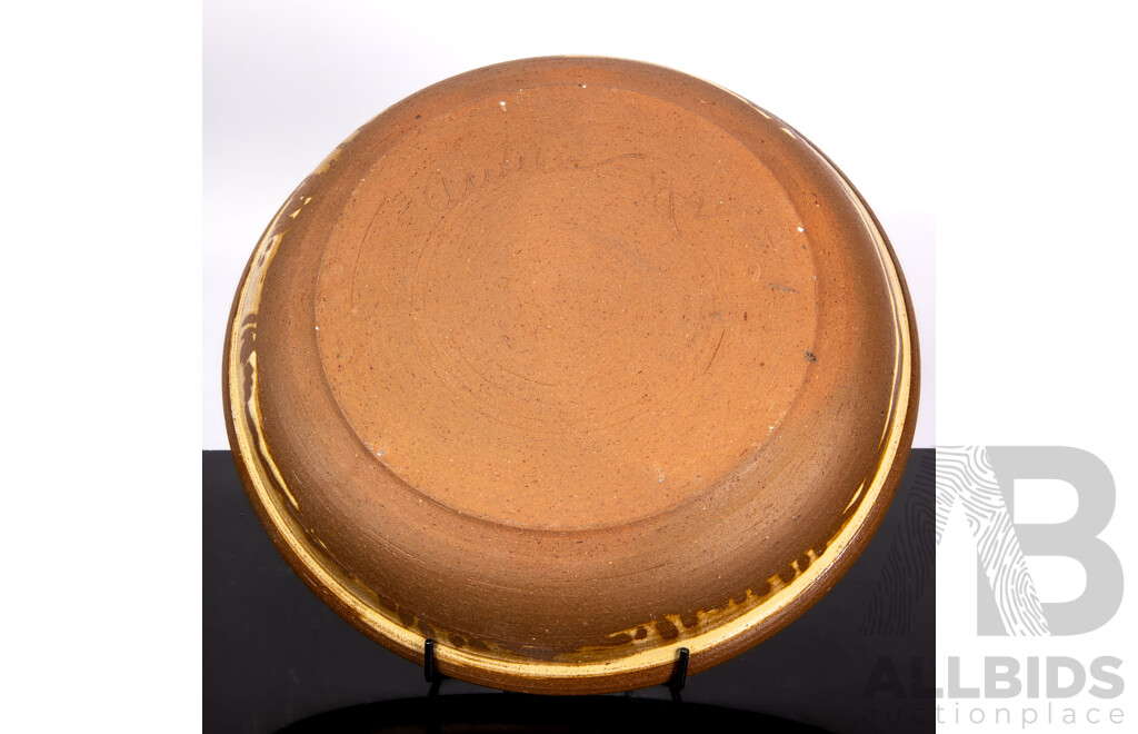 Australian Studio Pottery Plate by Antien Furstner