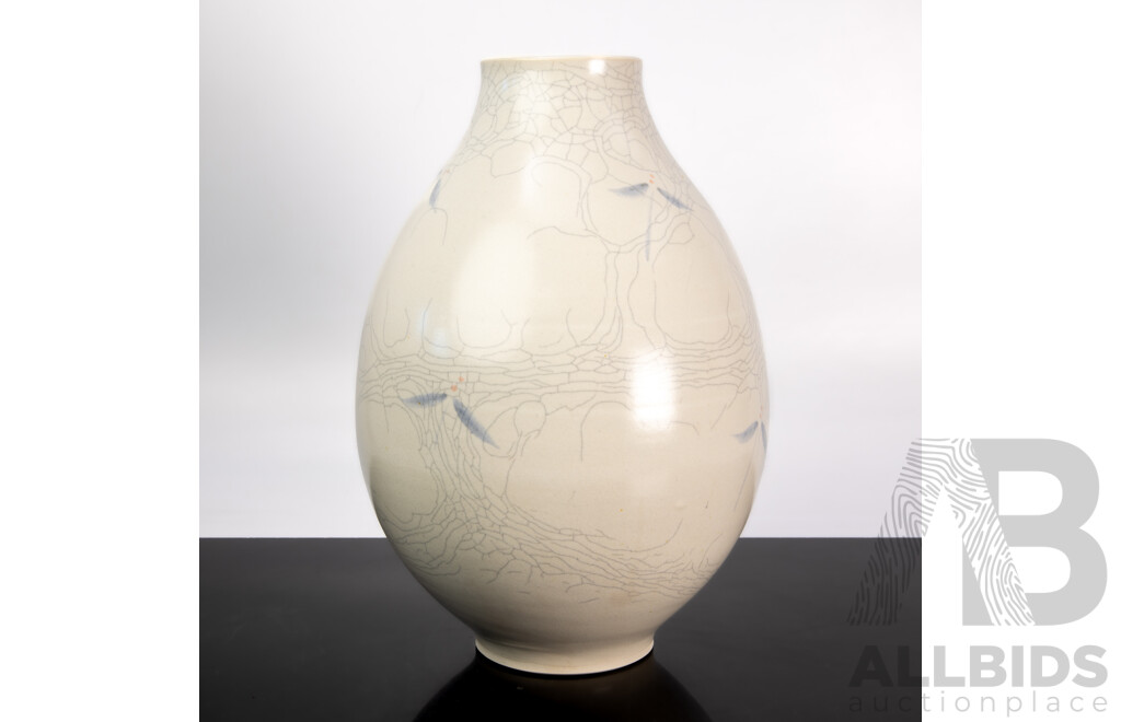 Large Australian Studio Pottery Vase by Trevor Hanby