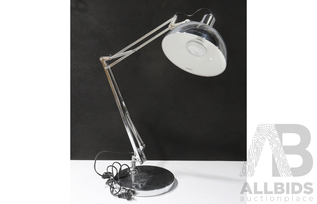 Chrome Adjustable Desk Lamp by Verve Design
