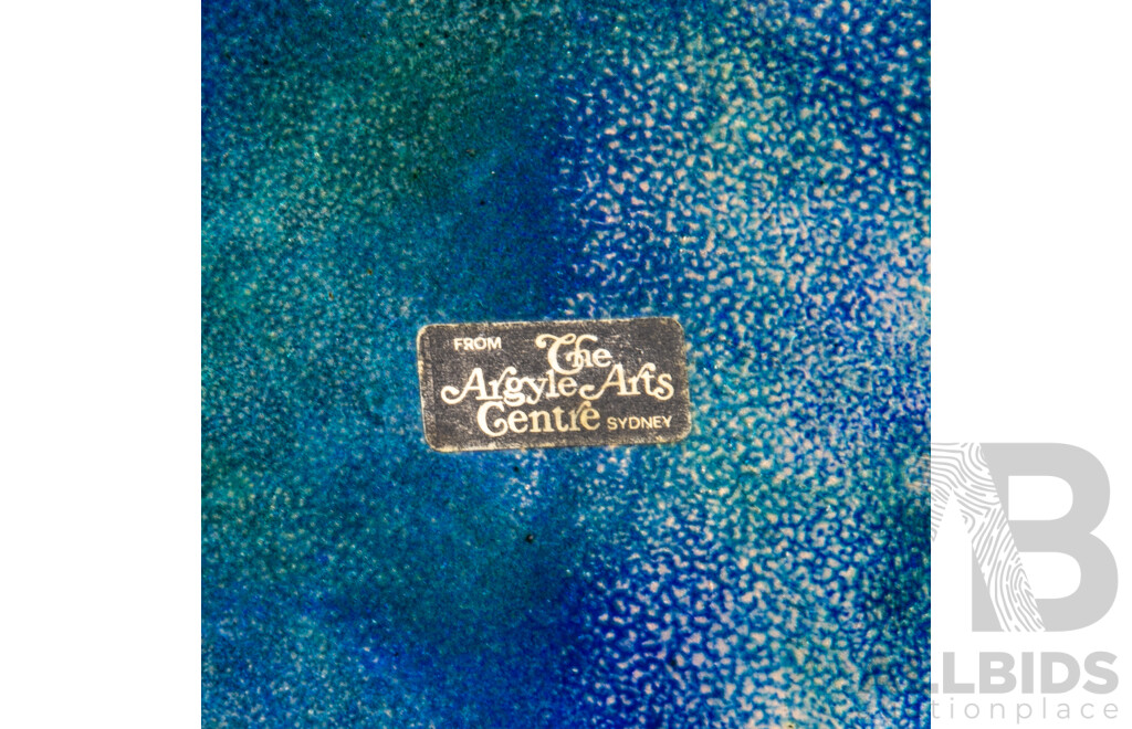 Retro Copper Enamelled Plate From Argyle Arts Centre Sydney