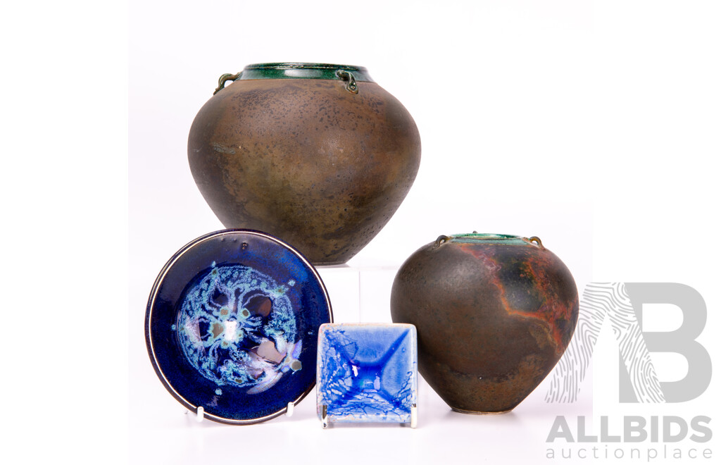 Collection Four Australian Studio Pottery by Pieces by Neil Boughton