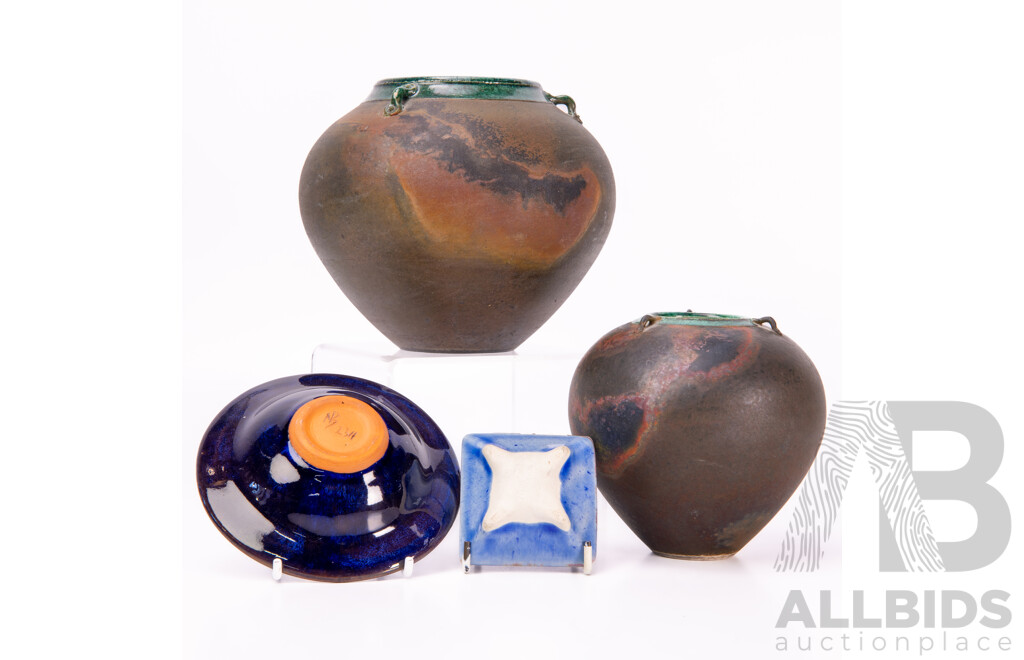Collection Four Australian Studio Pottery by Pieces by Neil Boughton