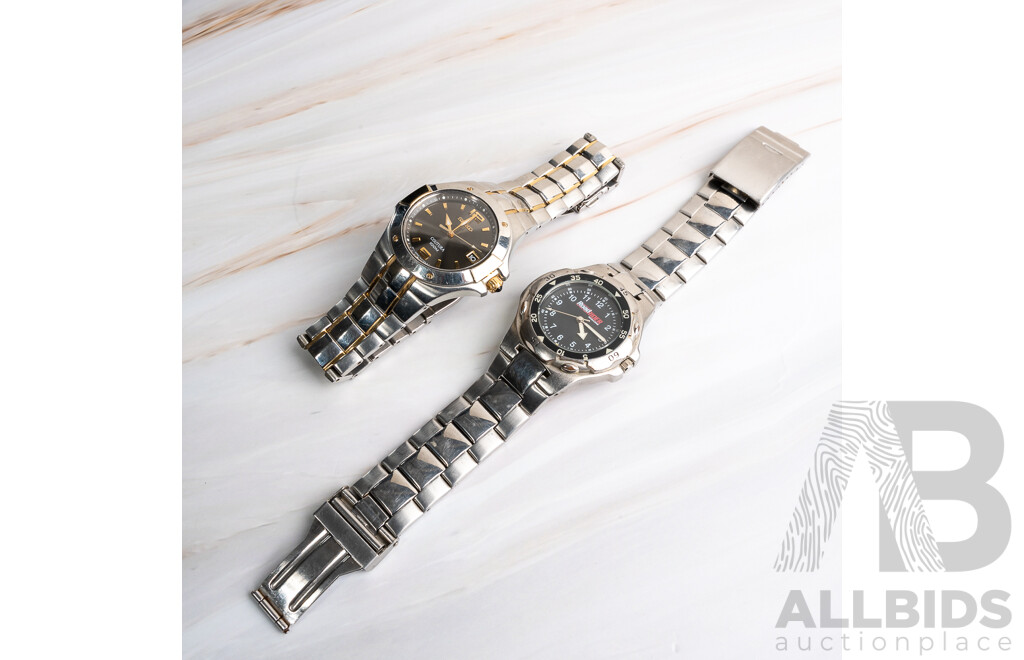 Seiko Courtura Watch, 7N42-0CH0 & Road Racers Magazine Watch