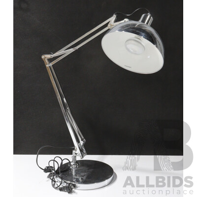 Chrome Adjustable Desk Lamp by Verve Design