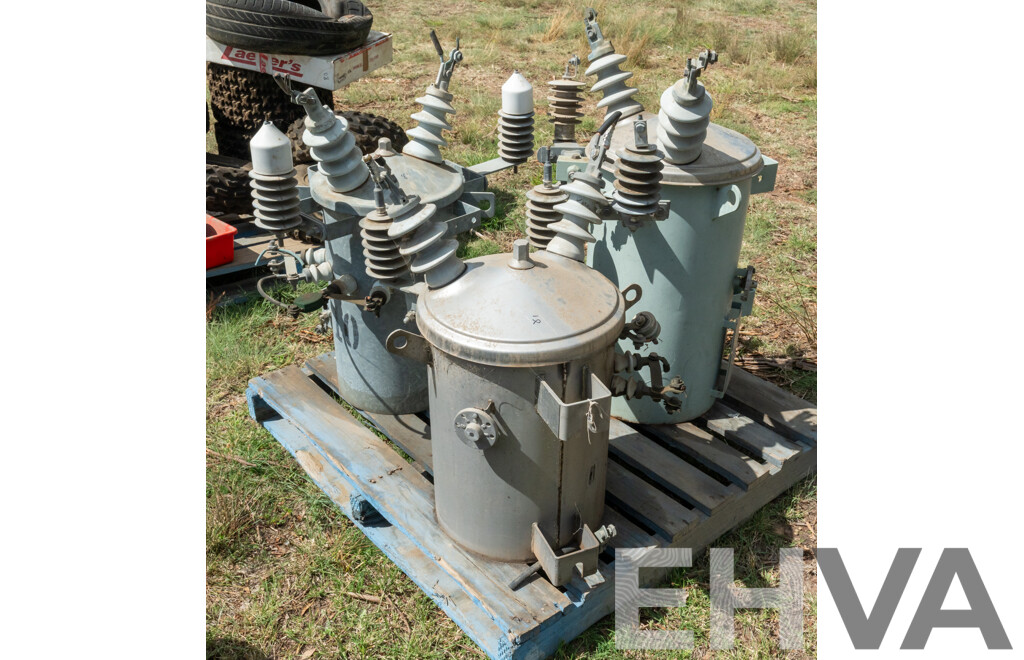 Pallet Containing Quantity of 3 Transformers ETC