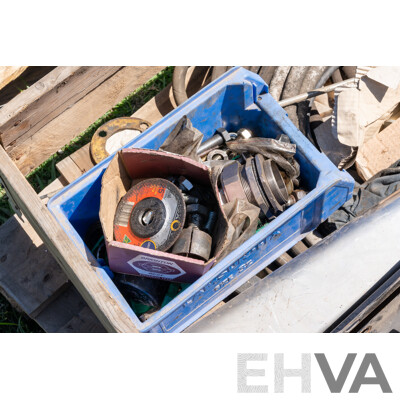 Pallet Containing Hydraulic Pump, Hoses & Brackets ETC