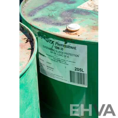 Pallet Containing Drums Assorted Engine Oil 15W40, 10W40, ATF DEXIII & Massey Ferguson Universal Oil 20W40