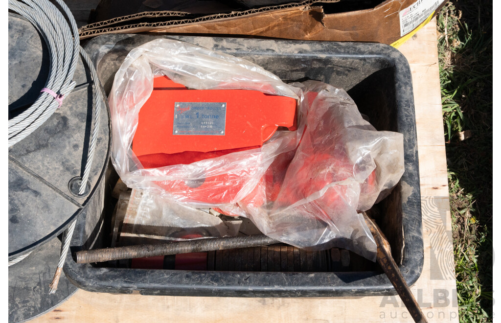 Pallet Containing Miscellaneous Wire Rope & Chain Assembly ETC