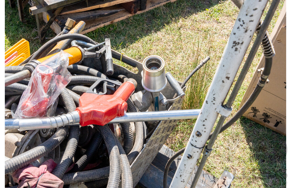 Pallet Containing Jack, Pump Hoses & Fittings ETC