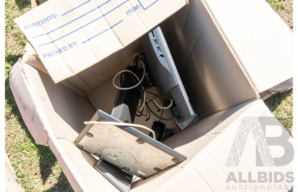 Pallet Containing Various Monitors, Spotlights, Welding Leads & Gas Torch ETC