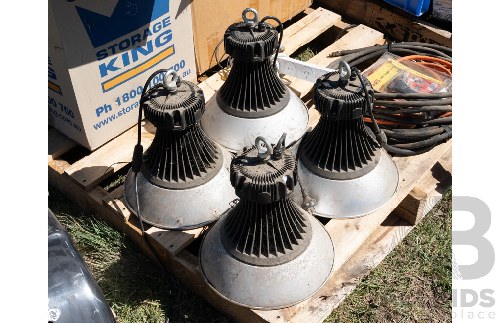 Pallet Containing Various Monitors, Spotlights, Welding Leads & Gas Torch ETC