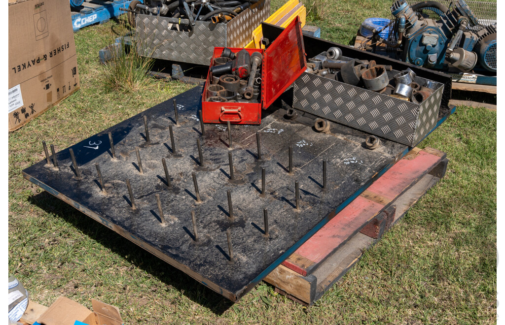 Pallet Containing Custom Built Socket Board & Large Sockets to Suit ETC