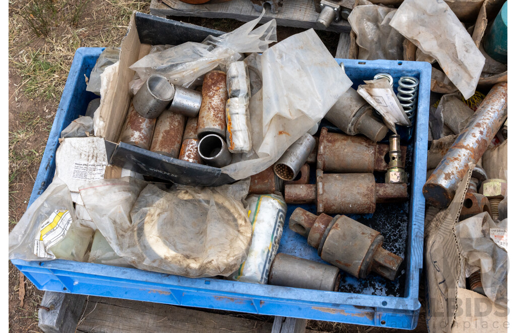 Pallet Containing Qty of Hydraulic Pumps & Fittings ETC