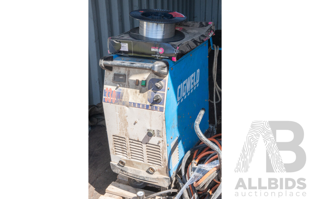 Pallet Containing Transmig Welders, Welding Alloy, 4m Grip Torch & Hose ETC