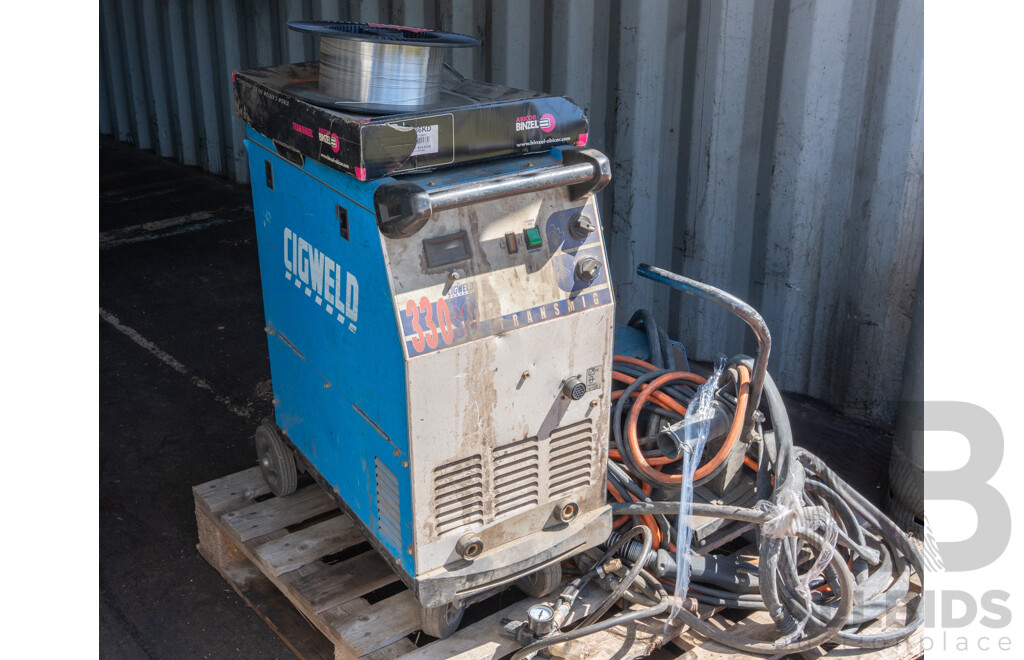 Pallet Containing Transmig Welders, Welding Alloy, 4m Grip Torch & Hose ETC