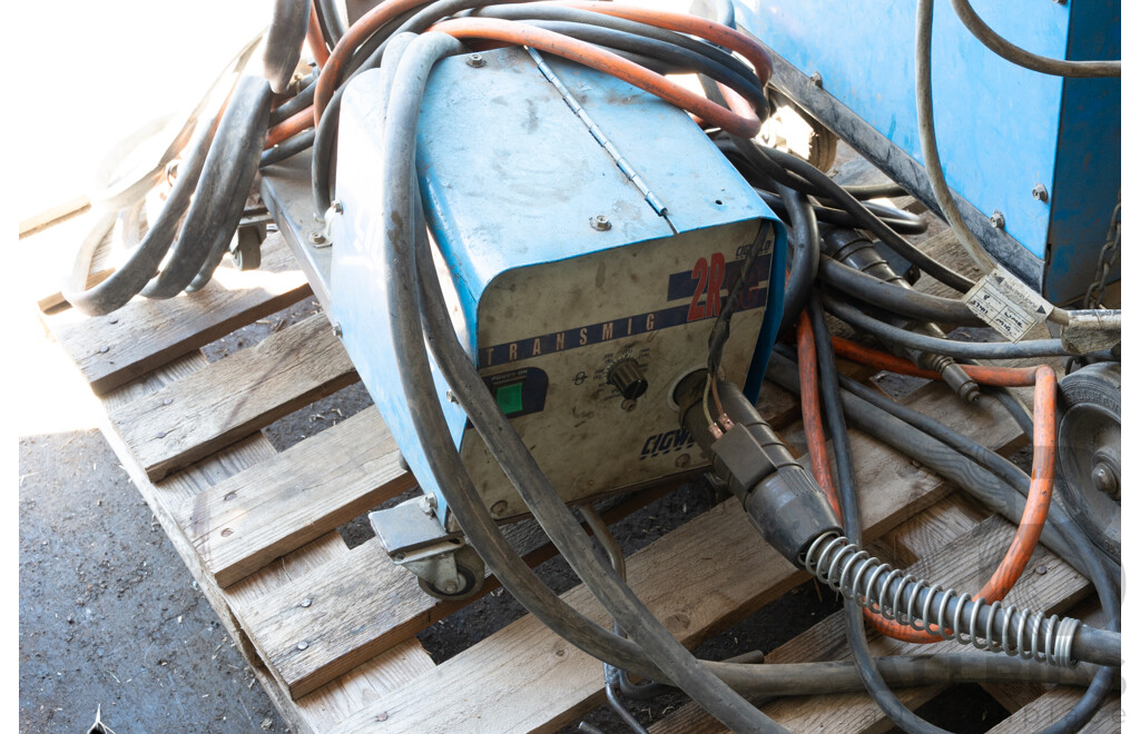 Pallet Containing Transmig Welders, Welding Alloy, 4m Grip Torch & Hose ETC