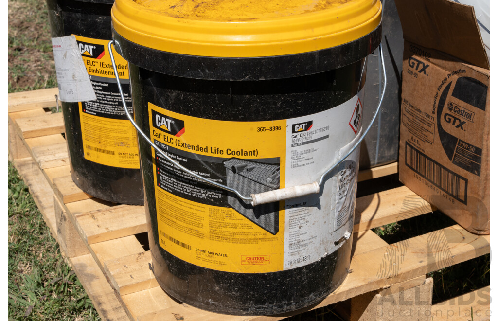 Pallet Containing Assorted Motor Oil, Coolant & Transmission Fluid ETC