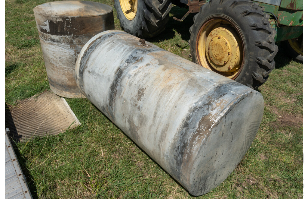 Job Lot Quantity of 2 Aluminum Diesel Fuel Tanks