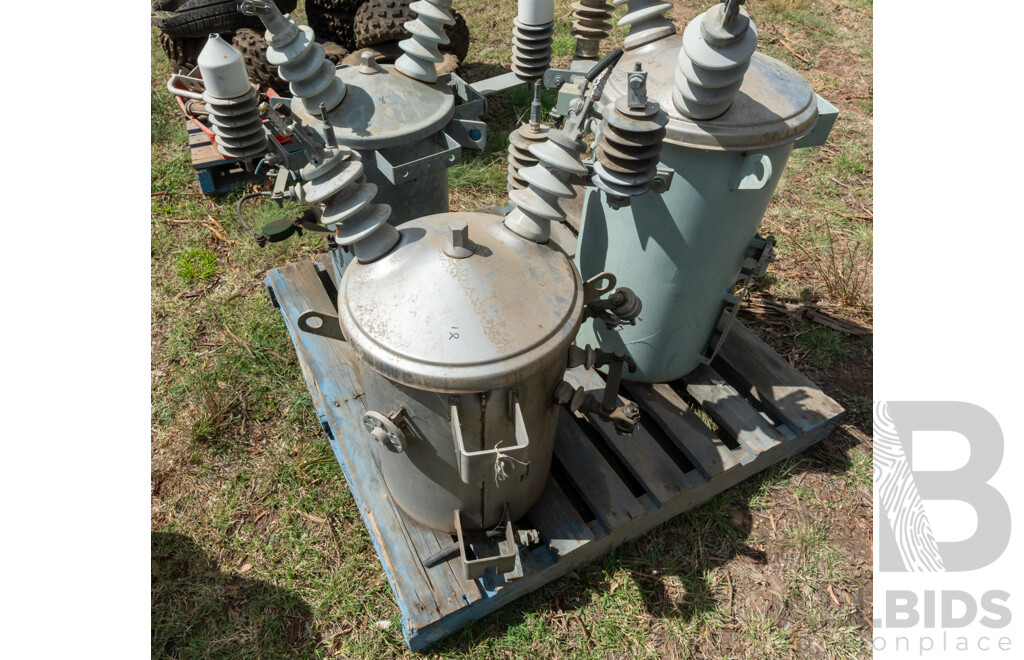 Pallet Containing Quantity of 3 Transformers ETC