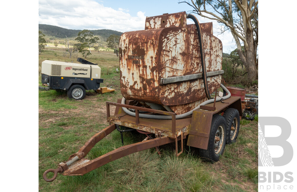 Dual Axle Trailer Mounted Fuel Tank/Cell with Honda Generator