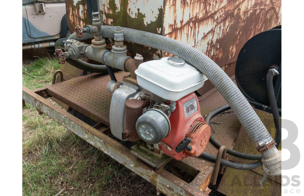 Dual Axle Trailer Mounted Fuel Tank/Cell with Honda Generator