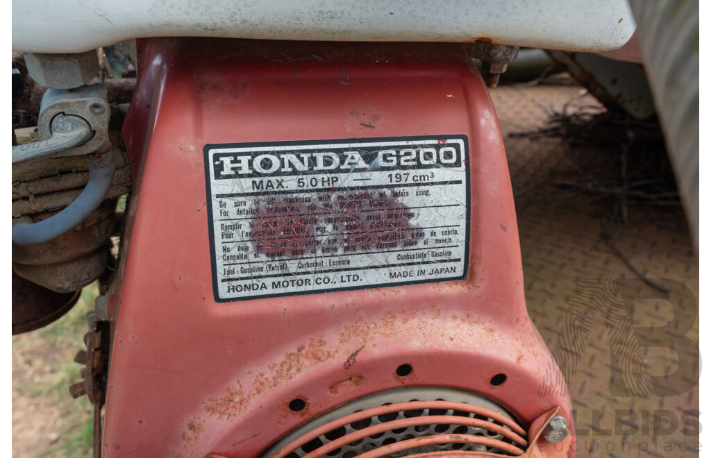 Dual Axle Trailer Mounted Fuel Tank/Cell with Honda Generator