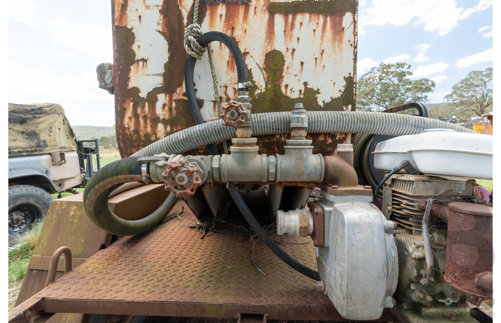 Dual Axle Trailer Mounted Fuel Tank/Cell with Honda Generator