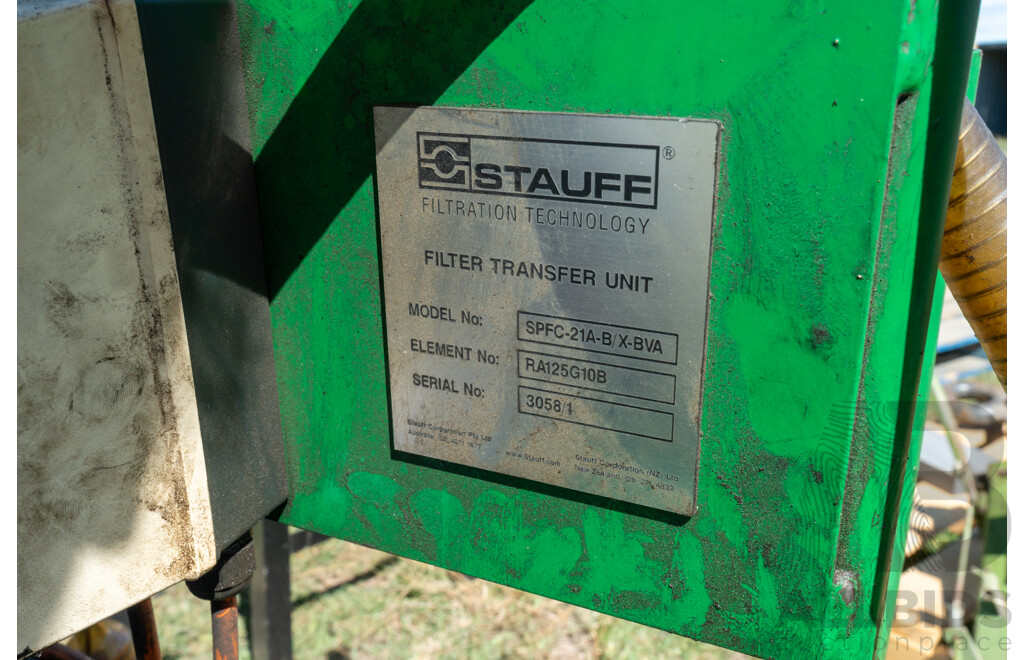 Job Lot Stauff Filter Transfer Unit with Toolbox & Trolley ETC