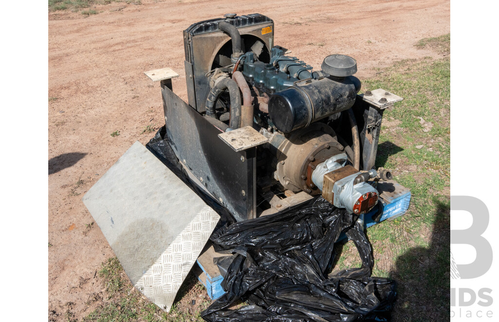 Deutz Powered Hydraulic Pump 4 Cylinder, Diesel Engine to Suit Side Loader