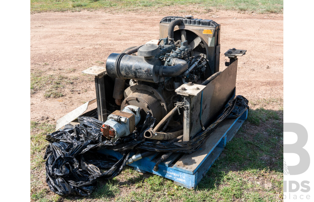 Deutz Powered Hydraulic Pump 4 Cylinder, Diesel Engine to Suit Side Loader