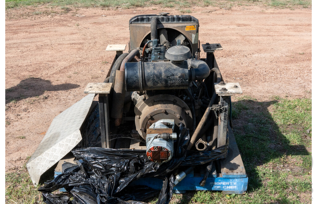 Deutz Powered Hydraulic Pump 4 Cylinder, Diesel Engine to Suit Side Loader