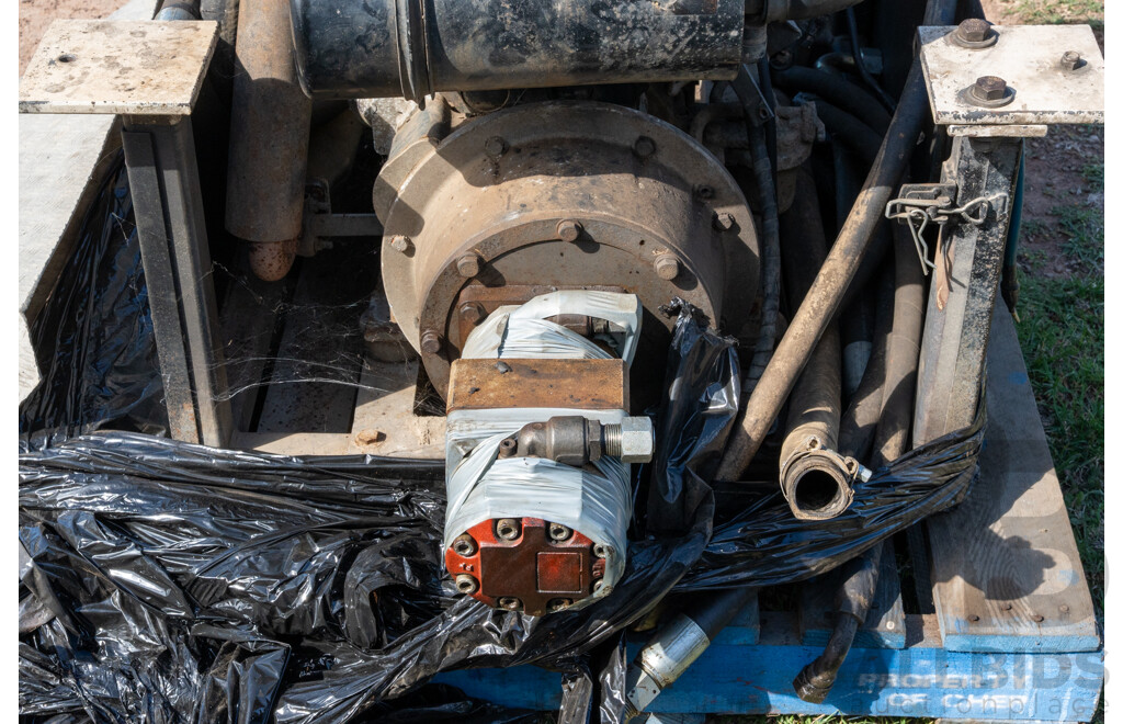Deutz Powered Hydraulic Pump 4 Cylinder, Diesel Engine to Suit Side Loader