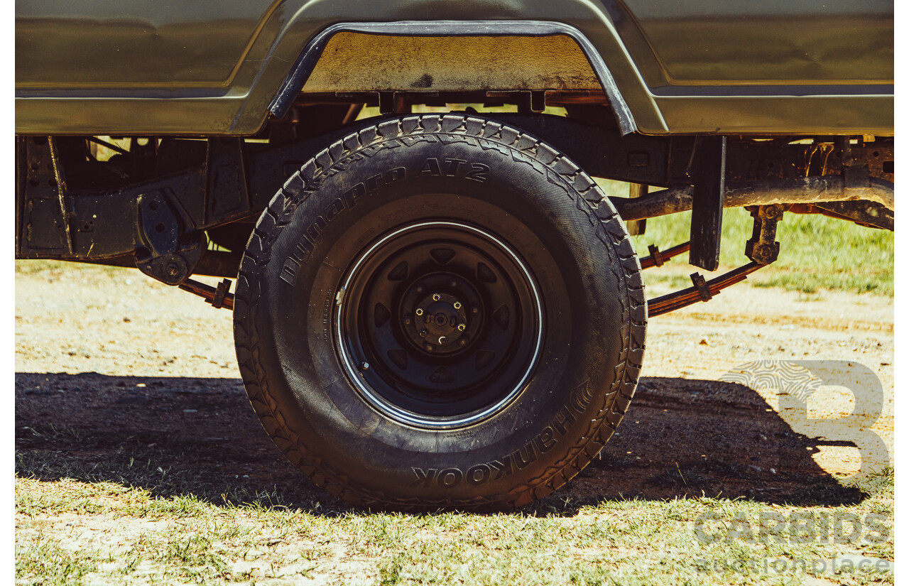 9/1985 Toyota Landcruiser (4x4) HJ75RP 2d C/Chas Green Diesel 4.0L