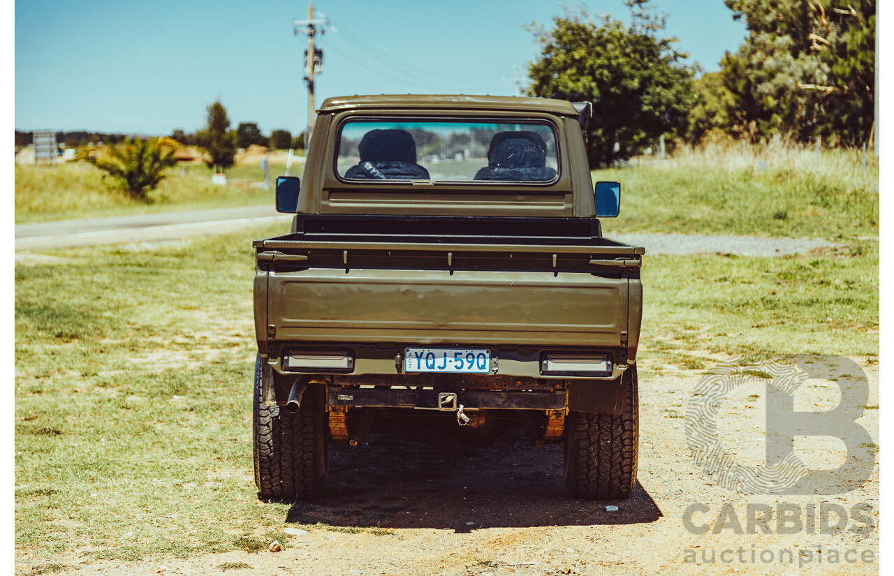 9/1985 Toyota Landcruiser (4x4) HJ75RP 2d C/Chas Green Diesel 4.0L