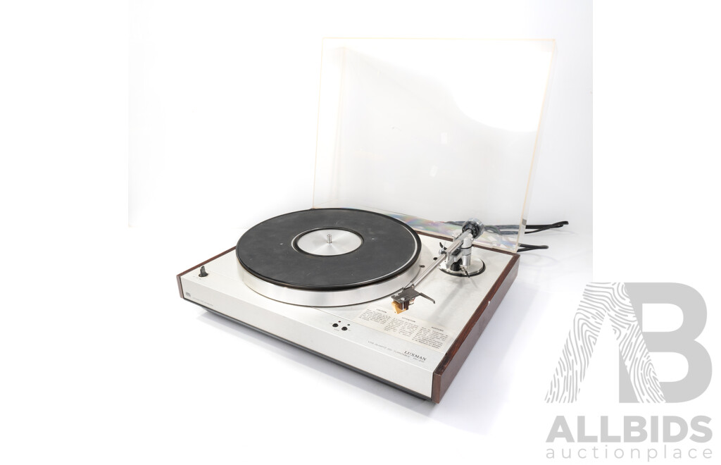 Retro Luxman PD 370 Quartz VDS Direct Drive Turntable, Not Working