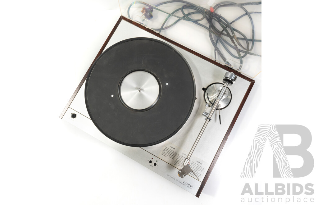 Retro Luxman PD 370 Quartz VDS Direct Drive Turntable, Not Working